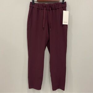 NWT Lululemon 6 Cassis On The Fly High Rise Pull On Cropped 7/8 Pants Stretch